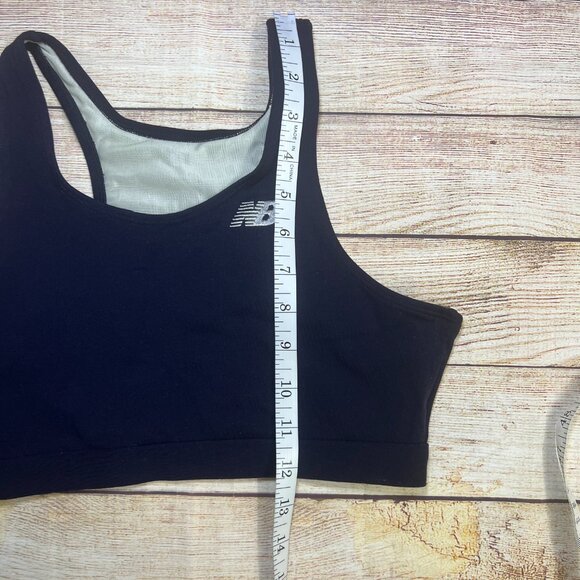 New Balance Navy Sports Bra Racerback Medium Support Workout Bra Medium - Picture 3 of 11